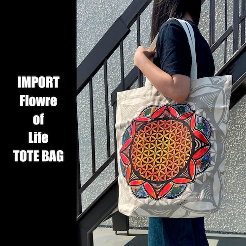 【IMPORT】FLOWRE OF LIFE TOTE BAG