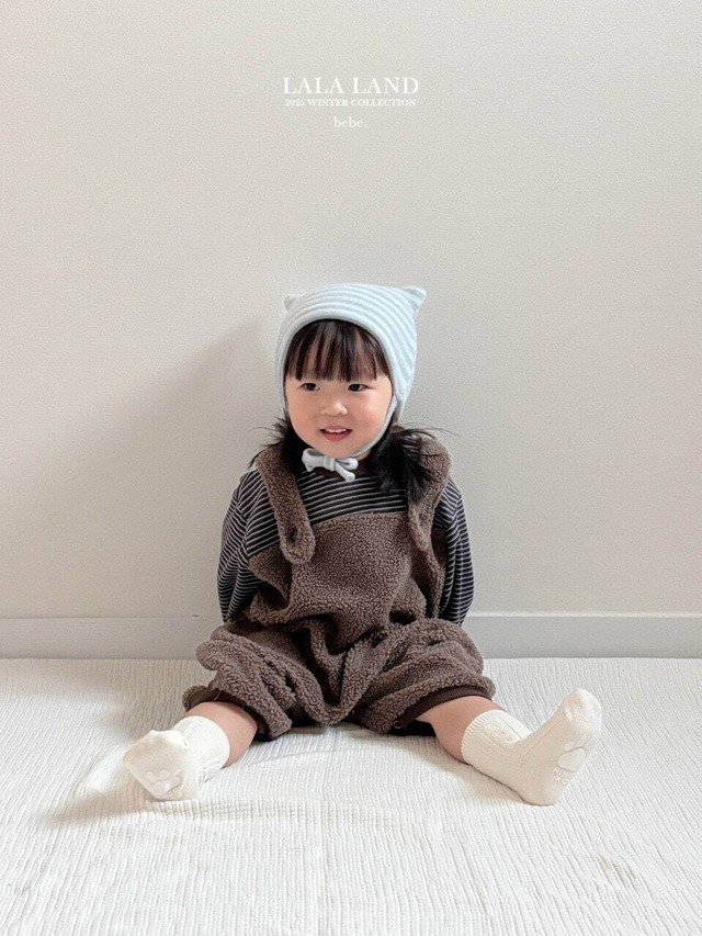 [即納12m]≪LALALAND≫All-In-One Ring Suit khaki brown (baby)13