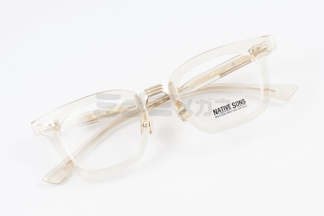 NATIVE SONS クリア メガネ Stillman Col.Honey mauve/Lv gold PM-023U