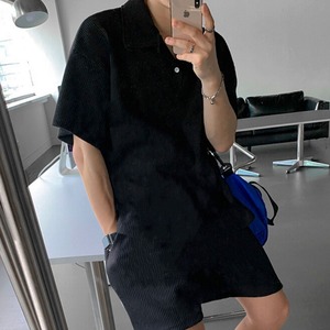 ルーズワッフルポロシャツ　MT0080433