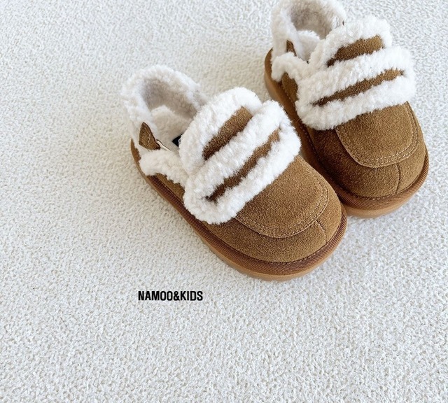 【取寄】hoppang ugg slipper (with band)｜ホッパンアグスリッパ（バンド脱着）｜子供靴｜14-22cm