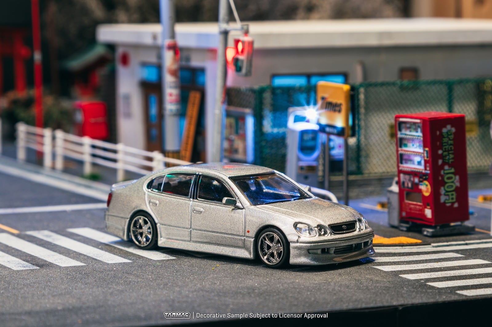 Tarmac 1/64 VERTEX Toyota Aristo JZS161 Silver | ANKGLID Power