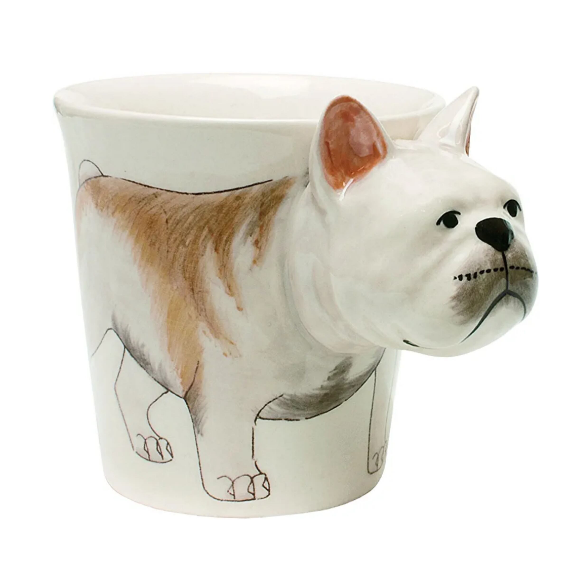 希少/里親募集✴︎Blue witch フレンチブルドッグマグカップ F/B