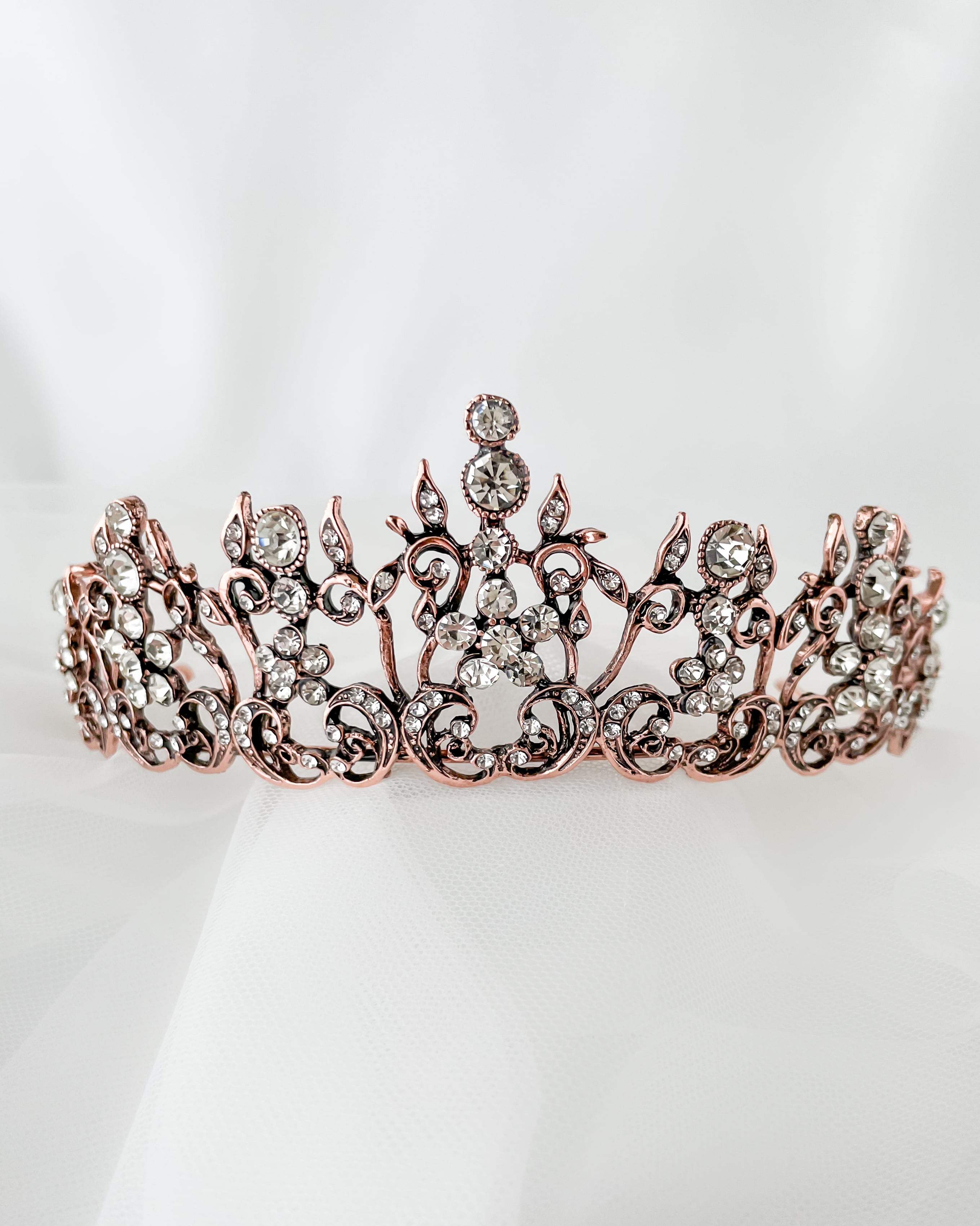 【お客ページ】　ティアラ2点 ヴィンテージティアラ【AH2112-09】 | ブライダルアクセサリー