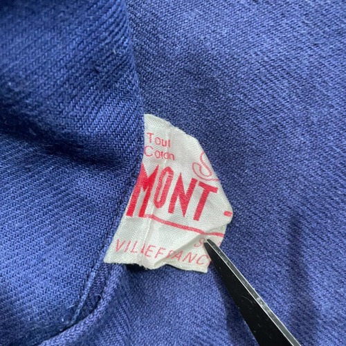 60s MONT ROUGE コットンツイル フレンチワークジャケット 詳細写真2
