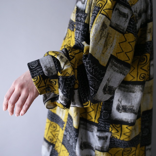 good coloring art panel pattern over silhouette shirt