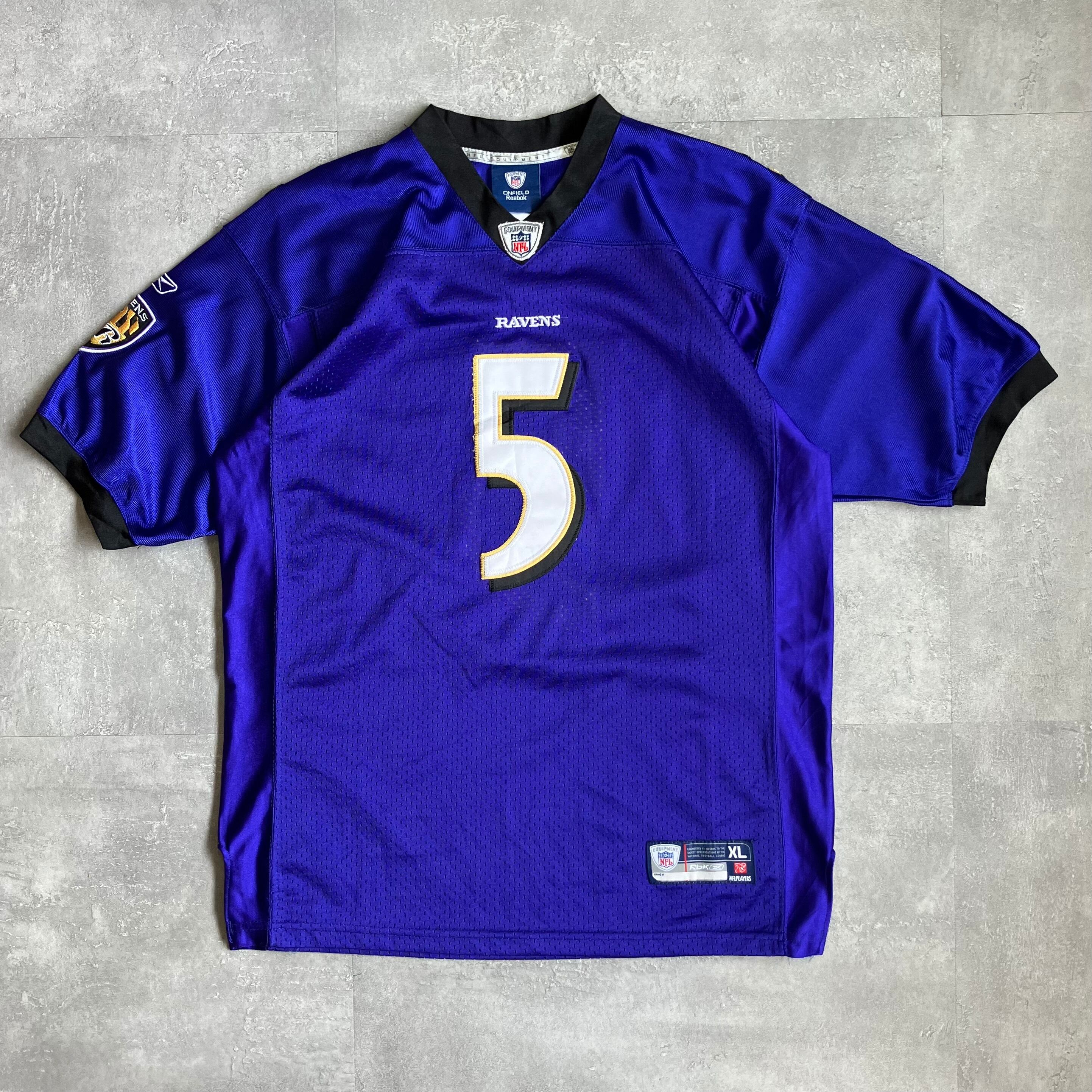 《S size》Reebok リーボック NFL RAVENS ゲームシャツ No.3554