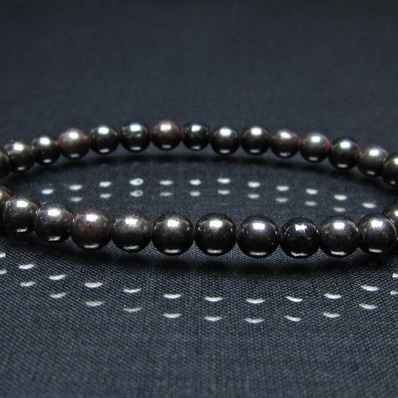 スギライト ブレスレット 6mm ブラックスギライト ブレス 一点物 メール便可 [M便 1/10] 111-45483