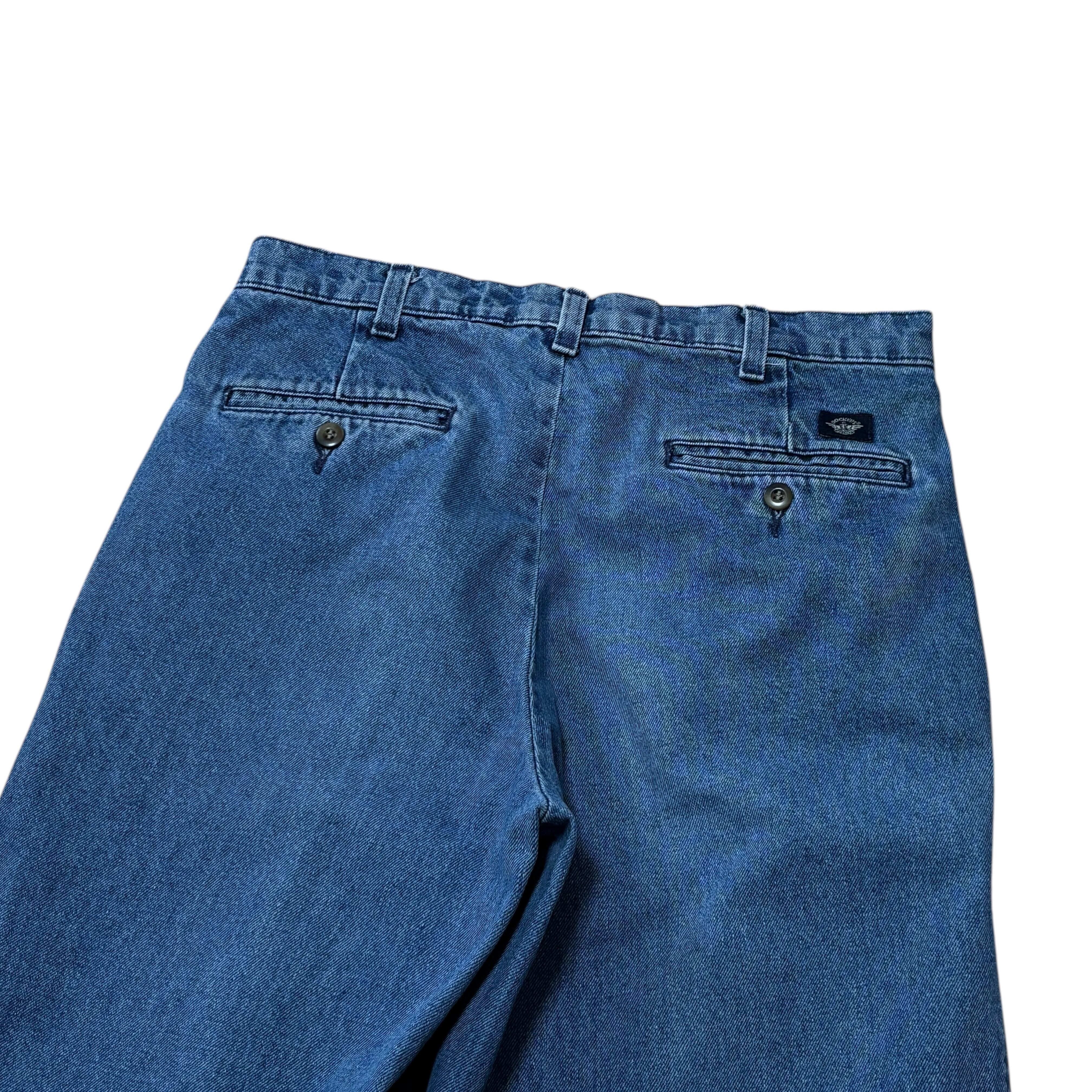 1990's DOCKERS 31×32 2tac denim pants / ドッカーズ 2タック デニム