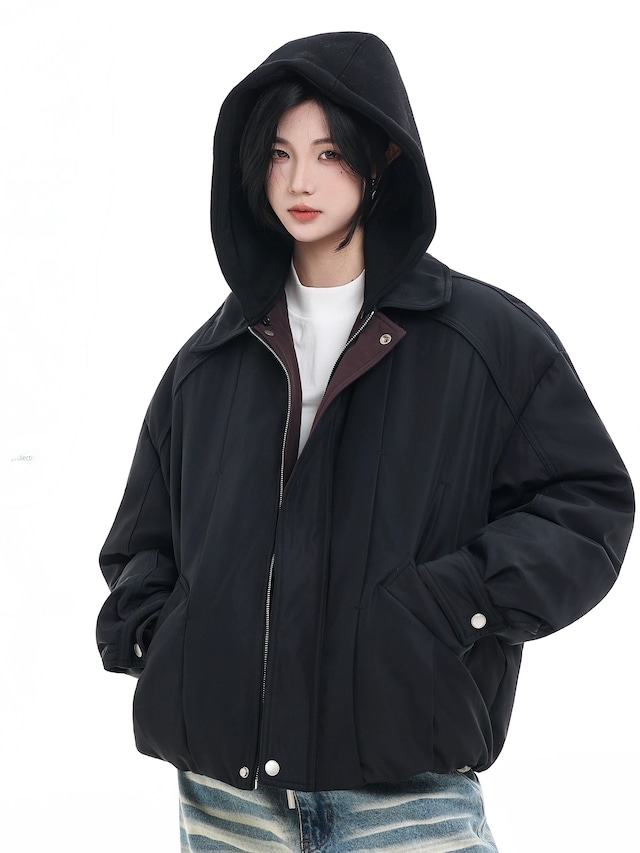 フーデッド パフ ダウンジャケット / HOODED PUFF DOWN JACKET