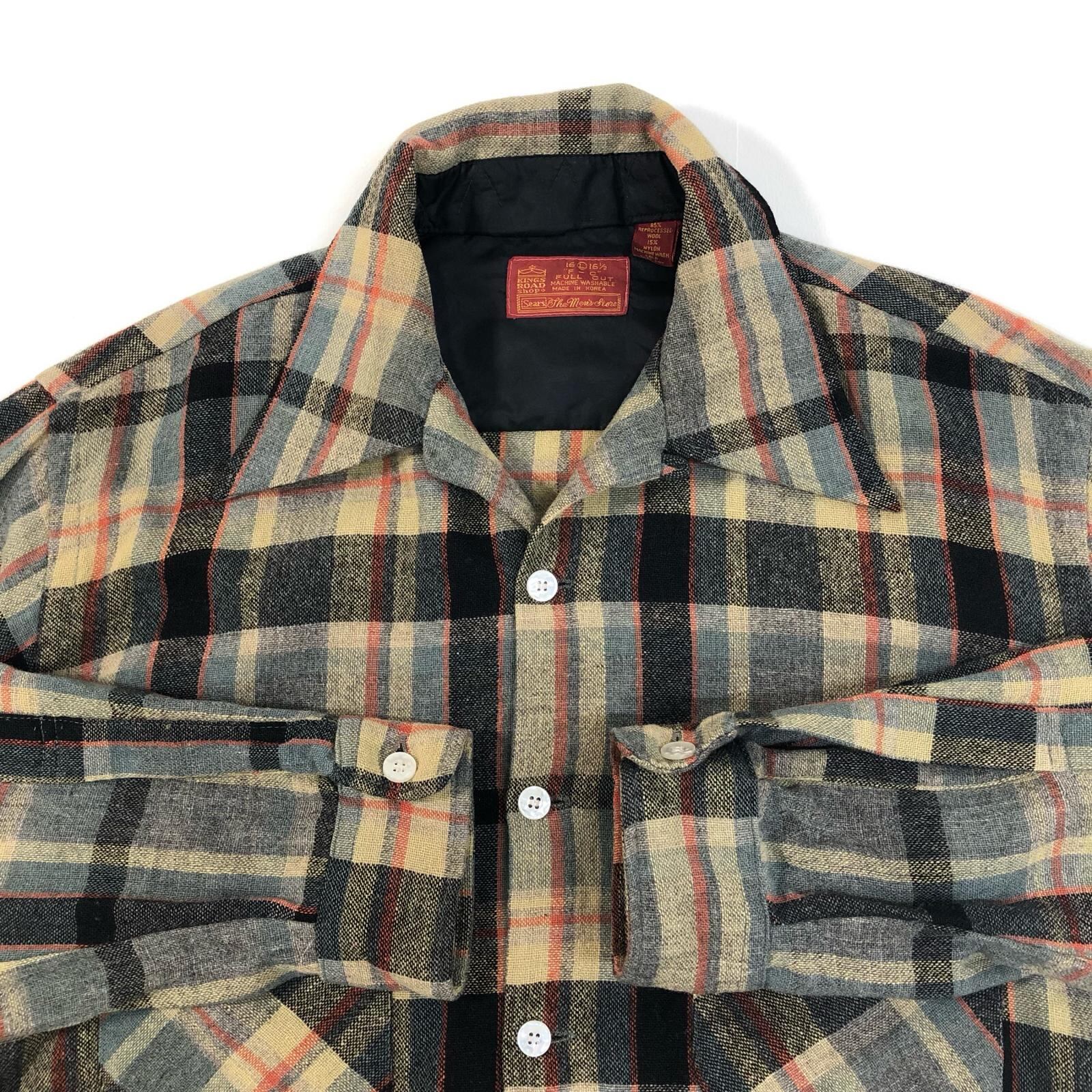 sears | シアーズ 長袖シャツ OPENCOLLAR SHIRT THE MEN'S STORE 60-70
