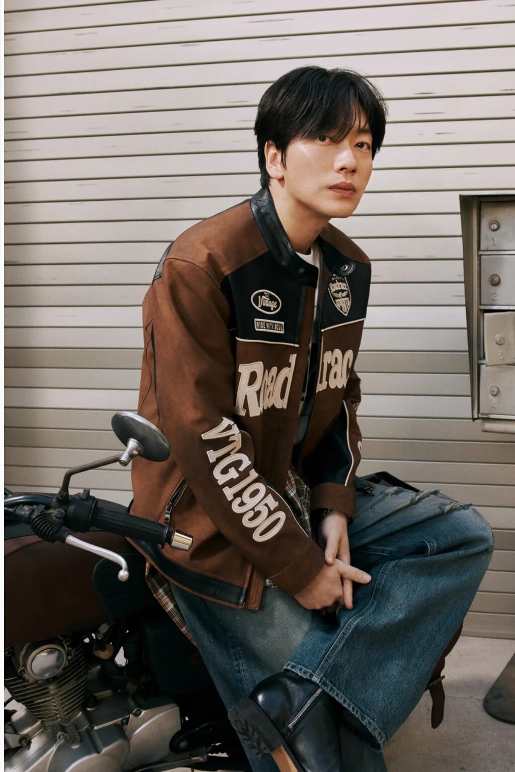 TWICE ライダース 在庫少なめ！☆TWICE ジヒョ 着用！！【BUCKAROO】artificial leather