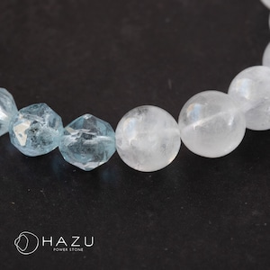 幸運と穏やかな晴空ブレス［ブルートパーズ／ホワイトガーデン／ラベンダーアメジスト］