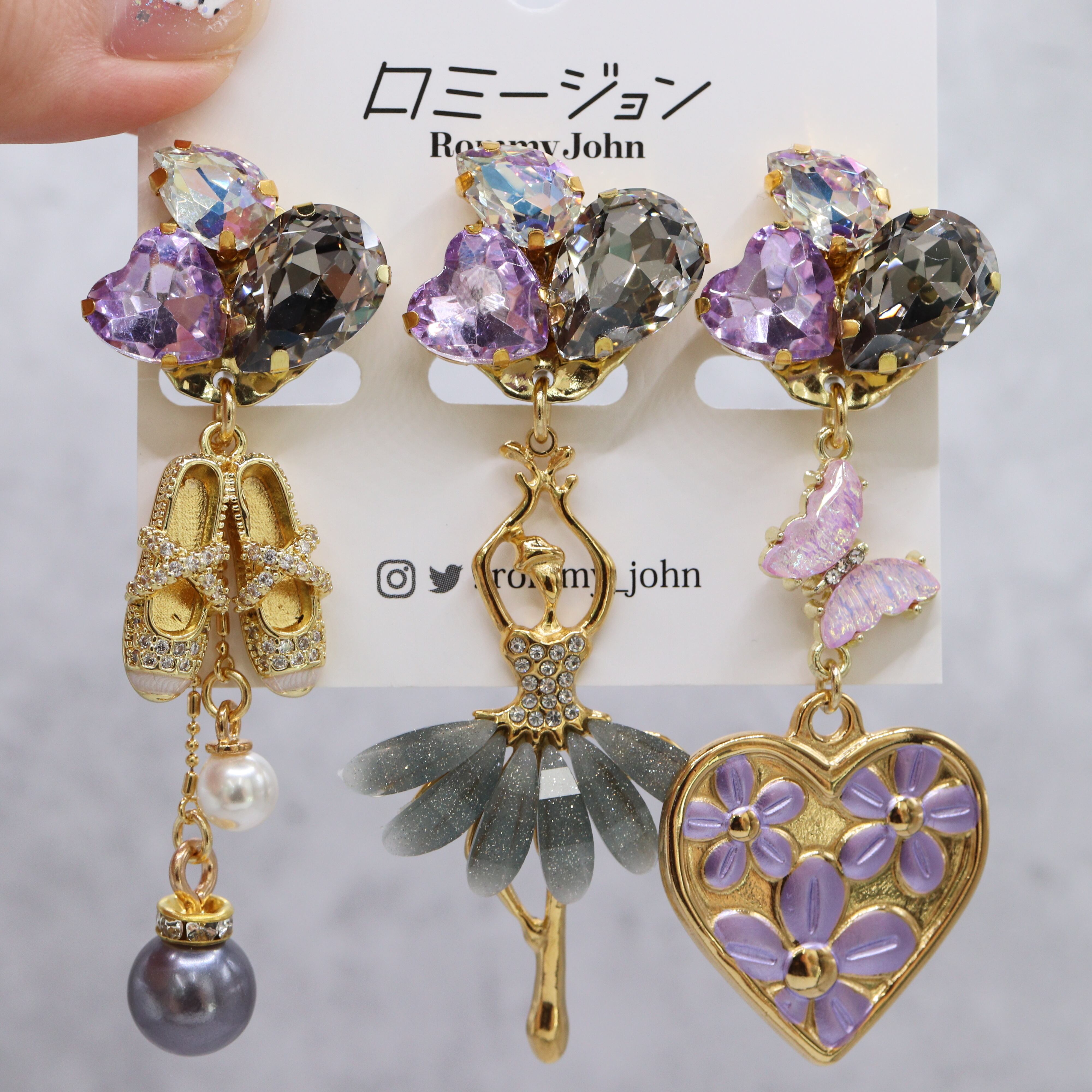 大人可愛い ビードロの 風鈴ミニチュアピアス イヤリング k16gp | PAY ID