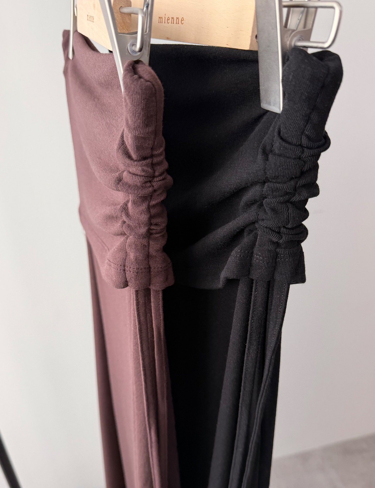 【新作5%OFF・3日間】Side-Shirring Stretch Skirt_3colors