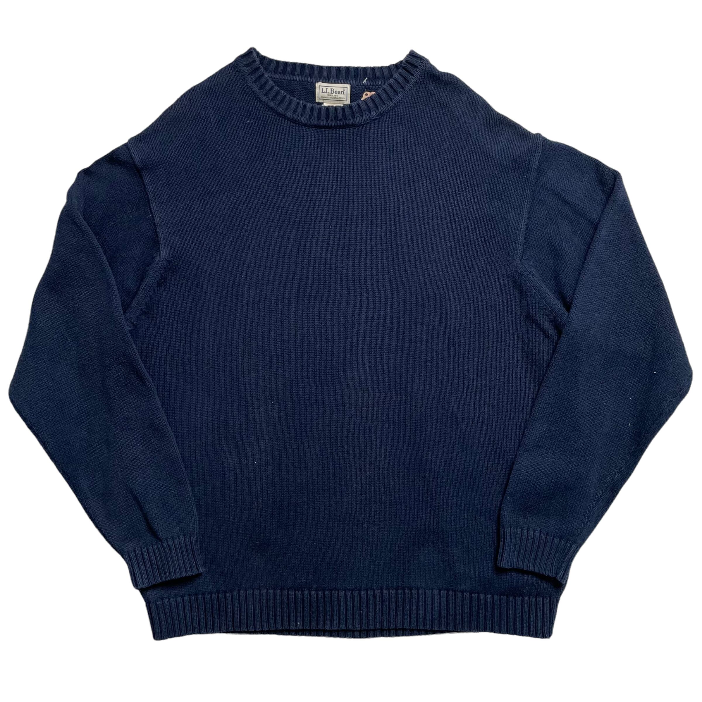 L.L.BEAN ニット XL 厚手 丸首 コットン100% 状態良好 | 古着屋OLDGREEN