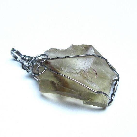 リビアングラス ペンダント 一点物 メール便可 [M便 1/20] 112-13565