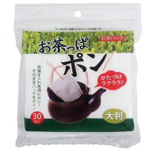 【人気】コットンラボ ティーパック ホワイト 110×25×105mm お茶ッぱポン大判