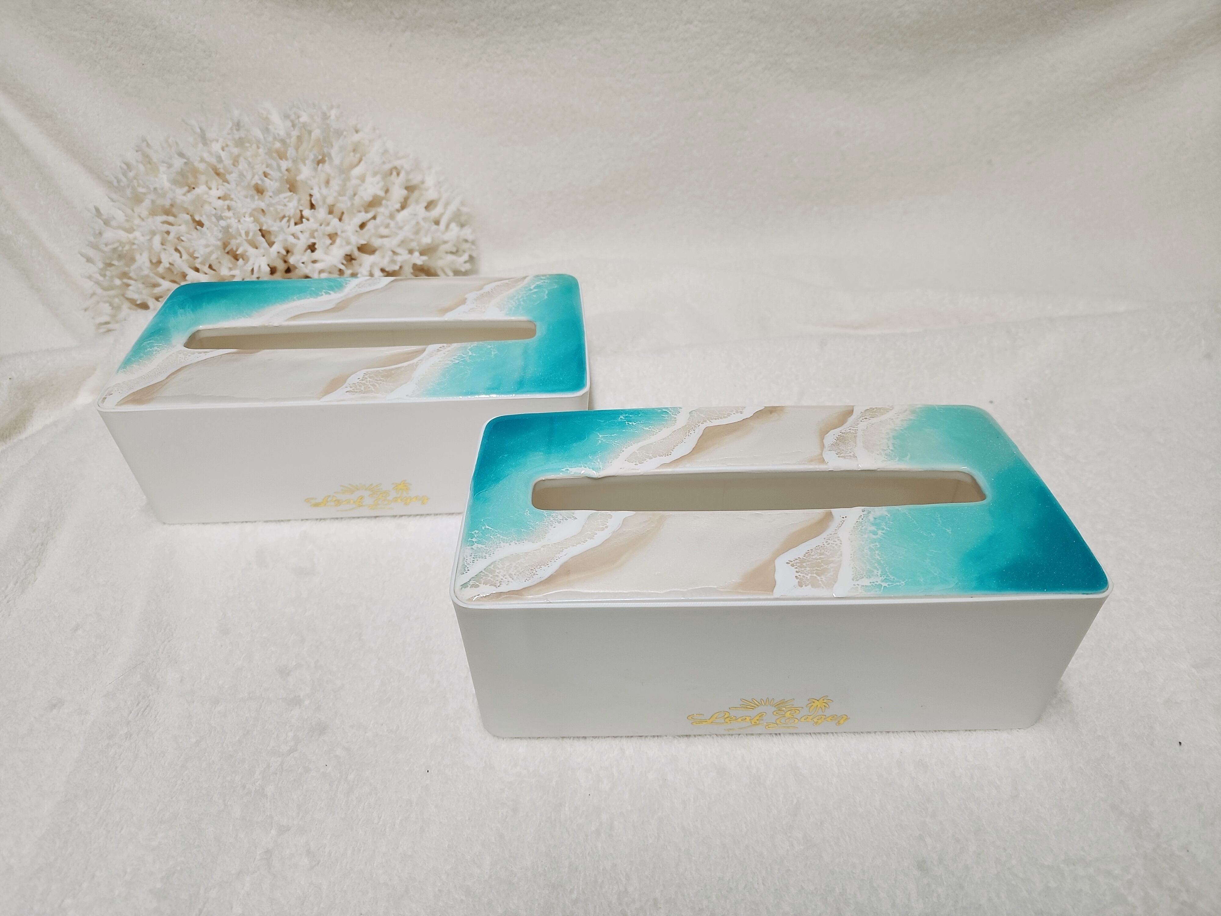 447.オーシャンレジンアート ティッシュbox