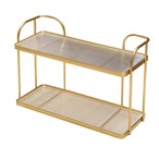 収納 ラック 卓上 ゴールド 金色 バスルーム コスメ 化粧品 スキンケア おしゃれ 可愛い 韓国 北欧