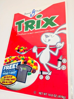 ちょうどいいB4ポスター【General Mills TRix / ゼネラルミルズ トリックス 】（シリアルパッケージ柄）〚アメリカン雑貨 アメトイ〛
