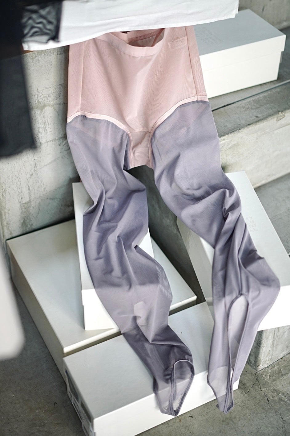 OVERNEATH / Net Leggings 073 ( Grey )#8 | JUQUI Online