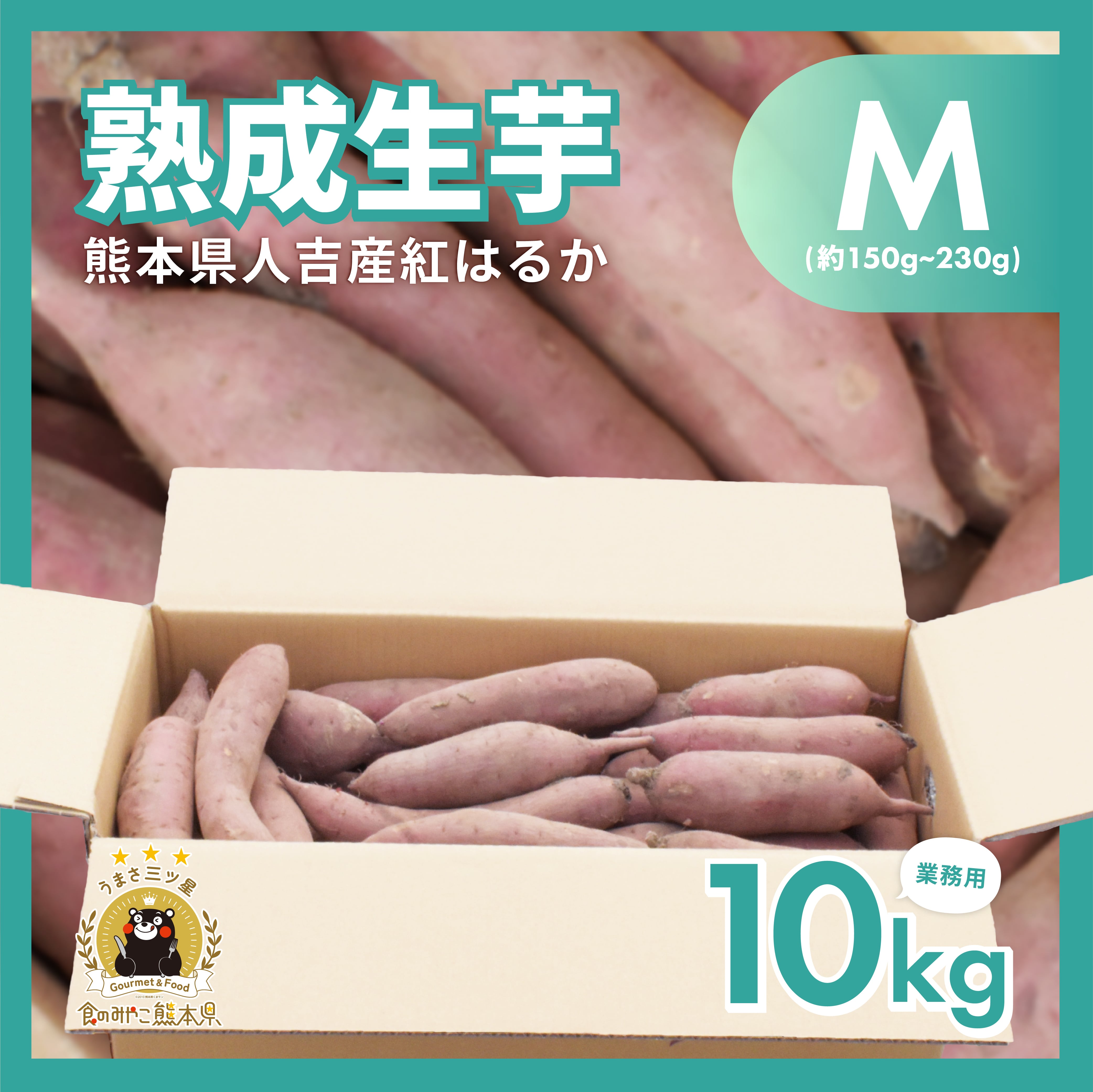 紅はるか 熟成生芋10kg Mサイズ 業務用 (約150g~230g/本) | ぶんぶんフード