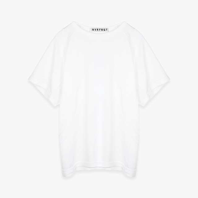 NVRFRGT 26SS PANELLED HALF SLEEVE T-SHIRT (WHITE)