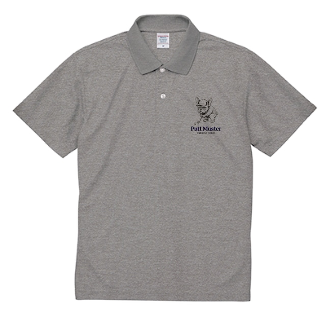 FREBULL GOLF ドライポロシャツ ミックスグレー P00572