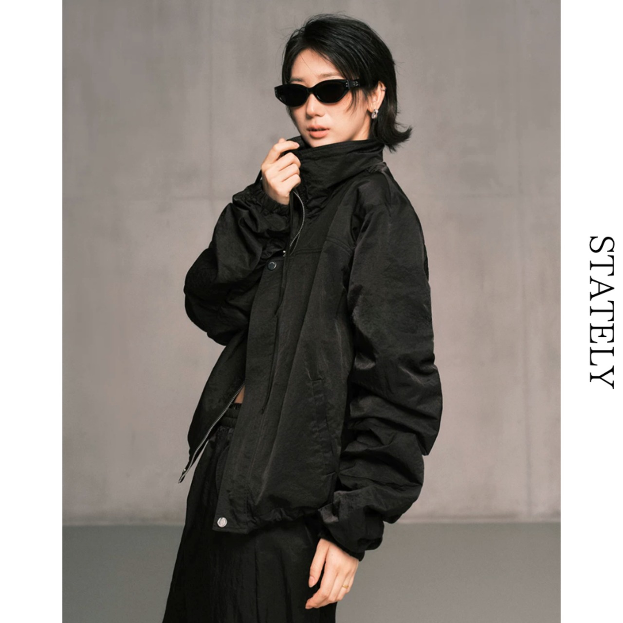 Shirring ナイロンセットアップ/2color_ST27・画像11