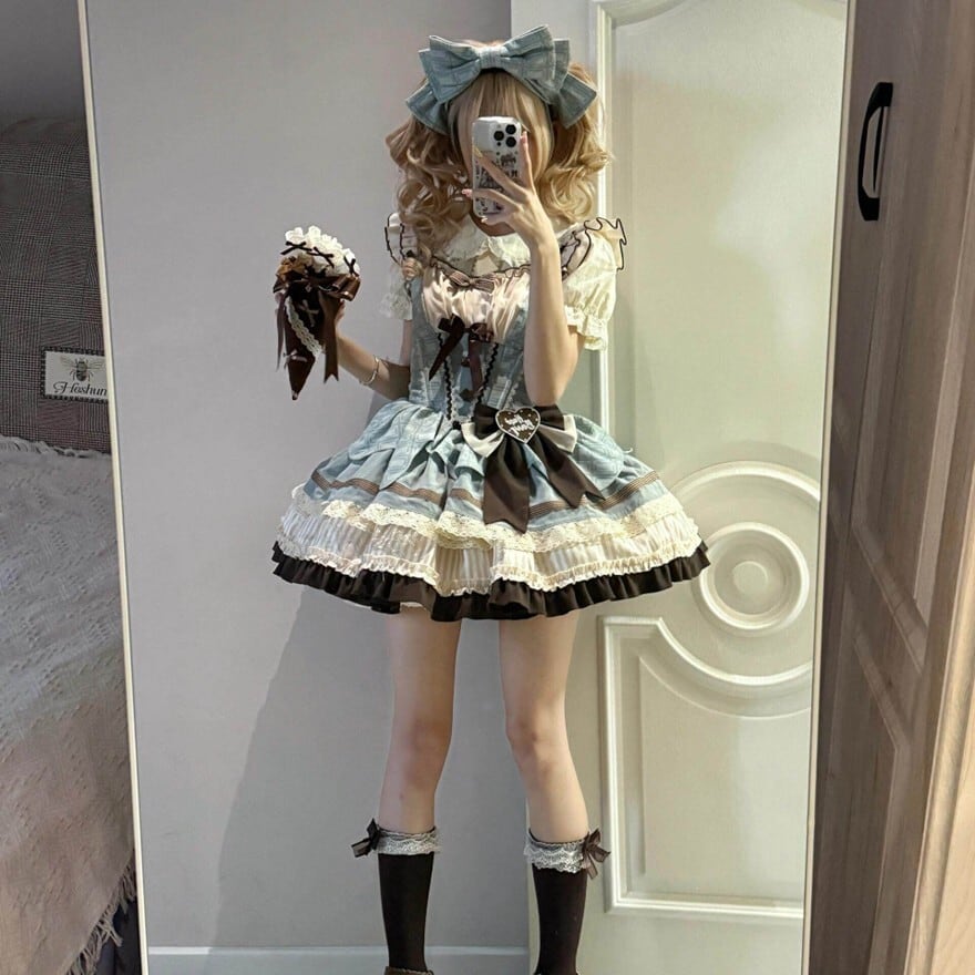 ロリータファッション 甘ロリミントチョコワンピース | ロリィタ