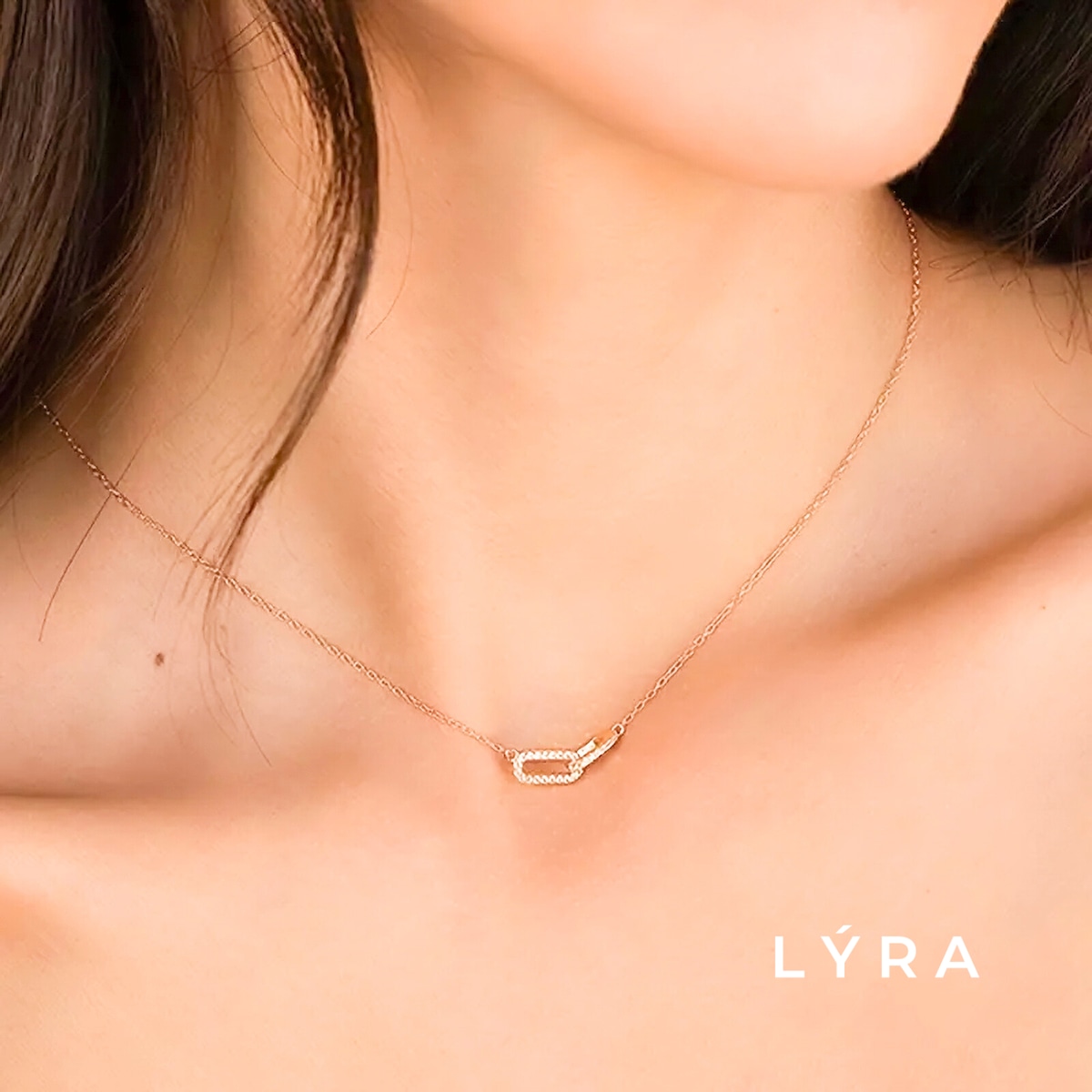 リンクジルコニアネックレス | LYRA（ライラ） | 金属アレルギー対応