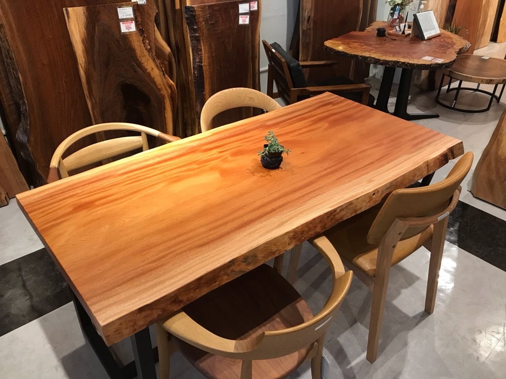 マホガニー_1600×690-750-770×52_横浜元町店_テーブル天板/一枚 マホガニー_1600×690-750-770×52_横浜元町店_テーブル天板/一枚