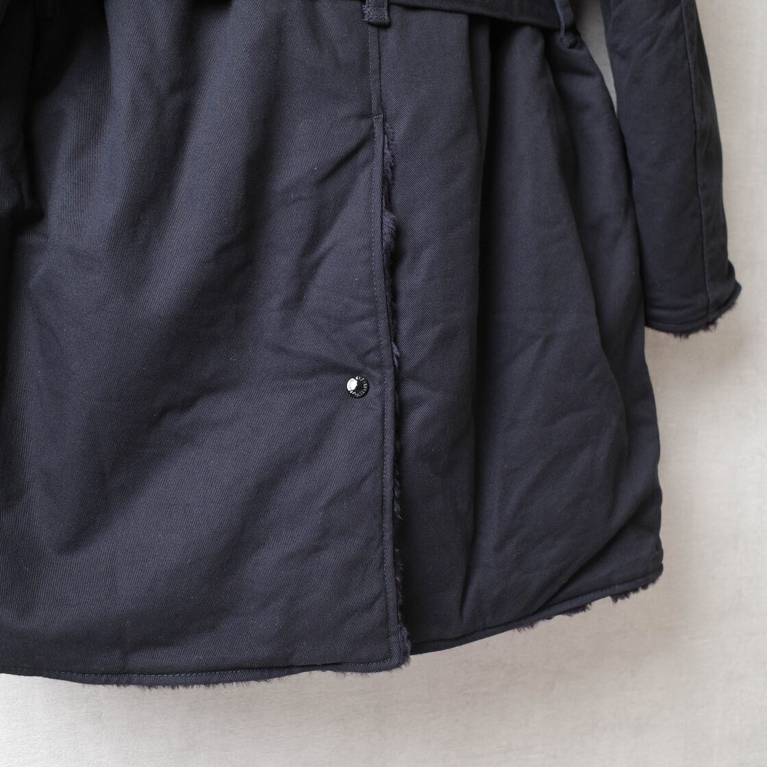 NEW] ENGINEERED GARMENTS SHAWL COLLAR REVERSIBLE COAT BLACK | PAY ID