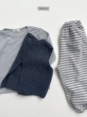 〖取寄〗韓国子供服 / 26winter / Digreen / チェリーストライプジョガーパンツ / キッズ / 冬服 *S~2XL*