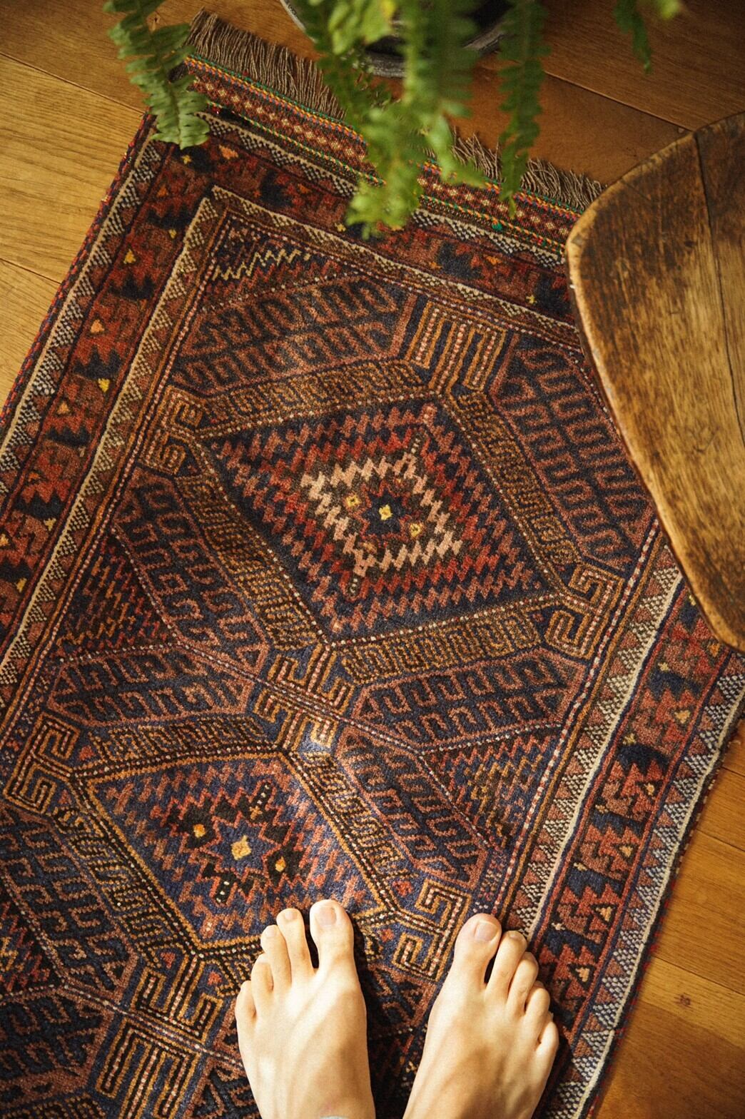 398-Vintage Baluch rug