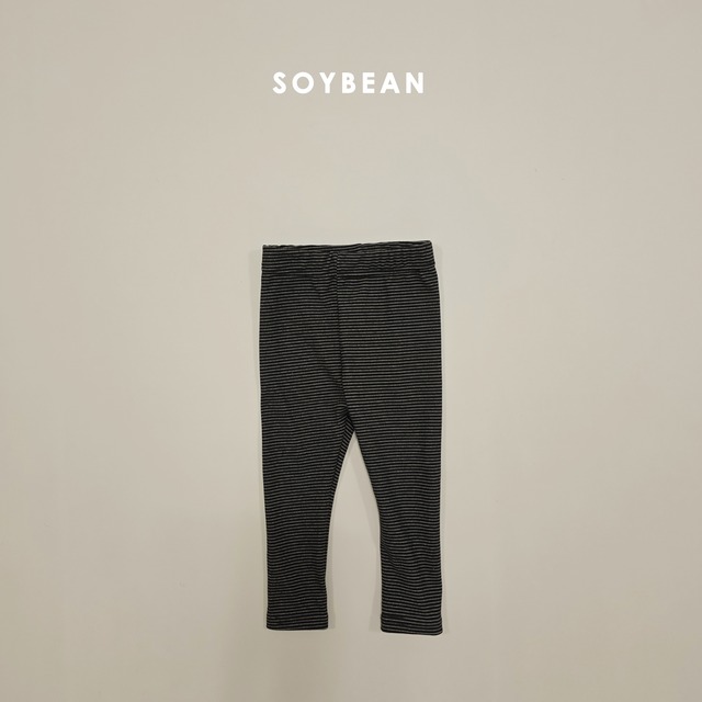 もちもちストライプレギンス ※ジュニアsize 【soybean】