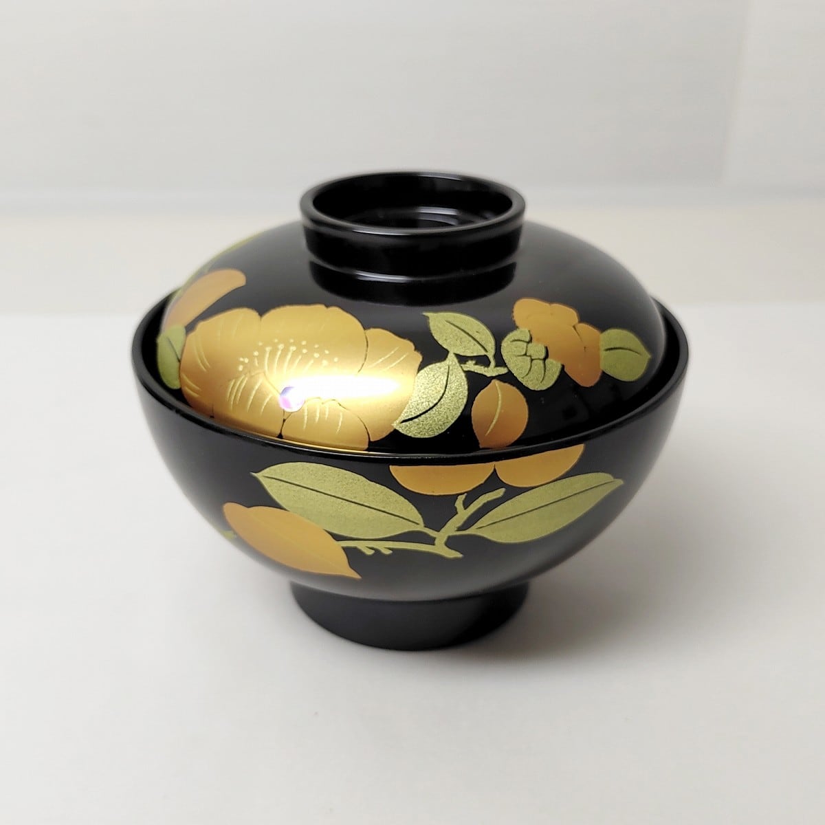 会津塗・汁椀・5客揃・漆器・和食器・桐箱付・No.230205-16・梱包 