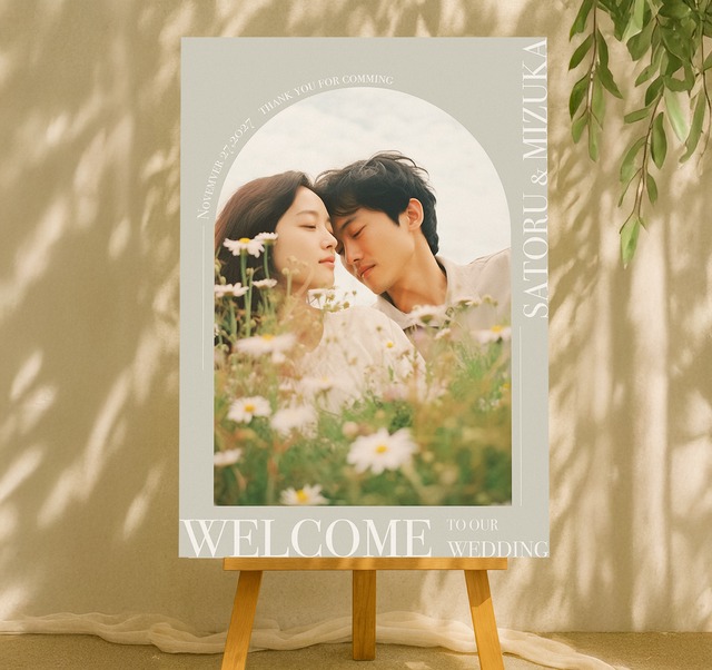 【６案ご提案✨】お好きなお写真で叶える高品質なウェルカムボード　｜結婚式｜ウェディング｜前撮り｜データも差し上げます✨