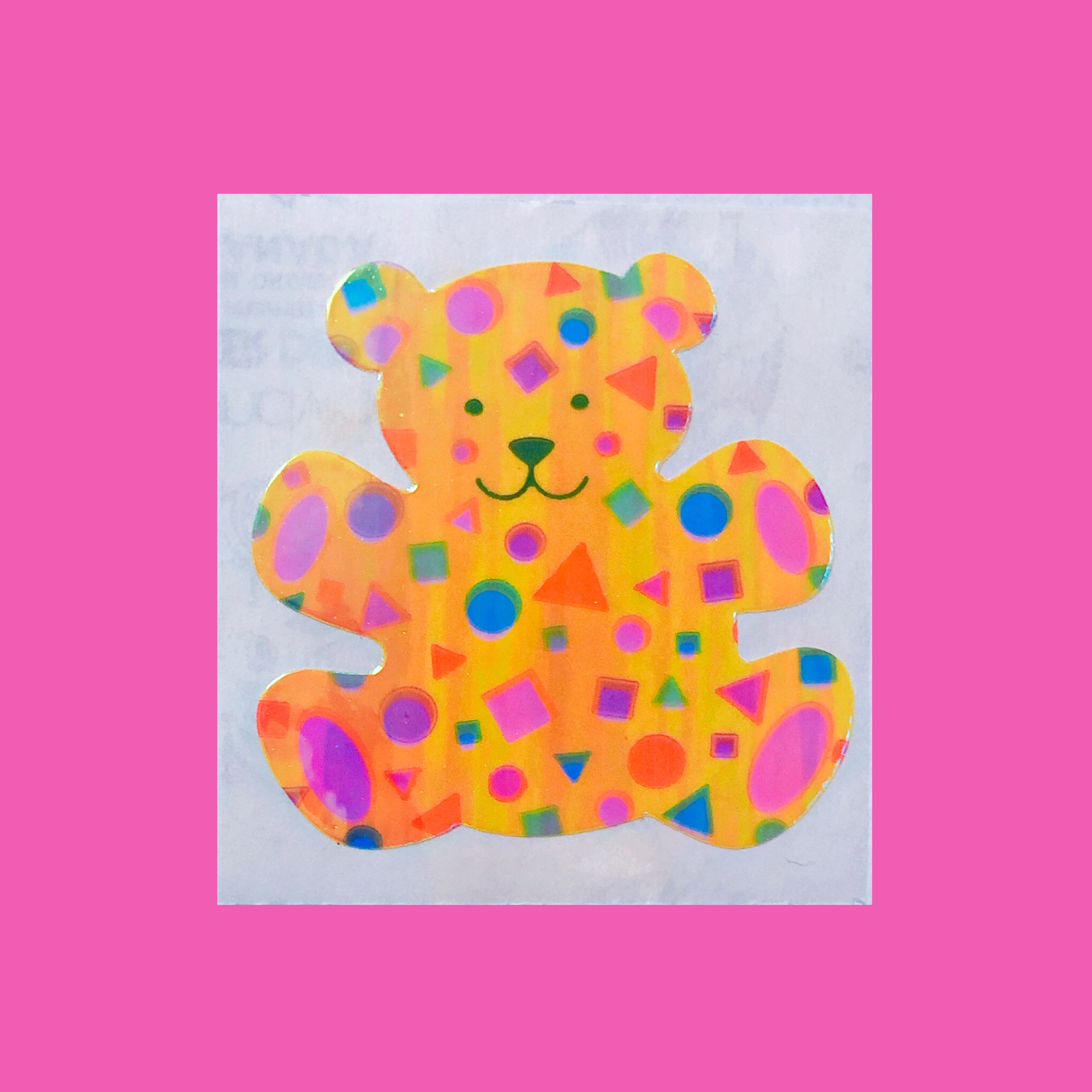Sandylion♡80sポップベア/くま・Pearl Colorful yellow bear #1