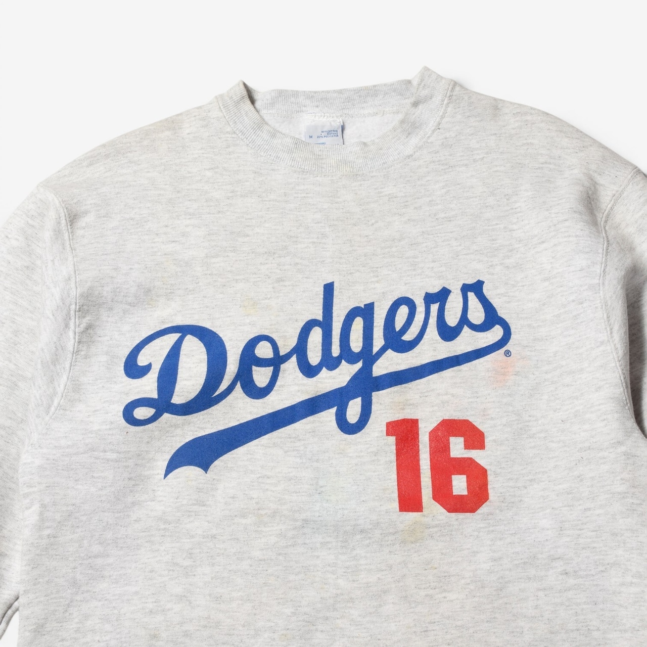 90s Dodgers(ドジャース)USA製 NOMO プリント スウェット トレーナー グレー