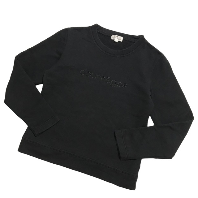 courreges tops trainer Black クレージュ トップス トレーナー