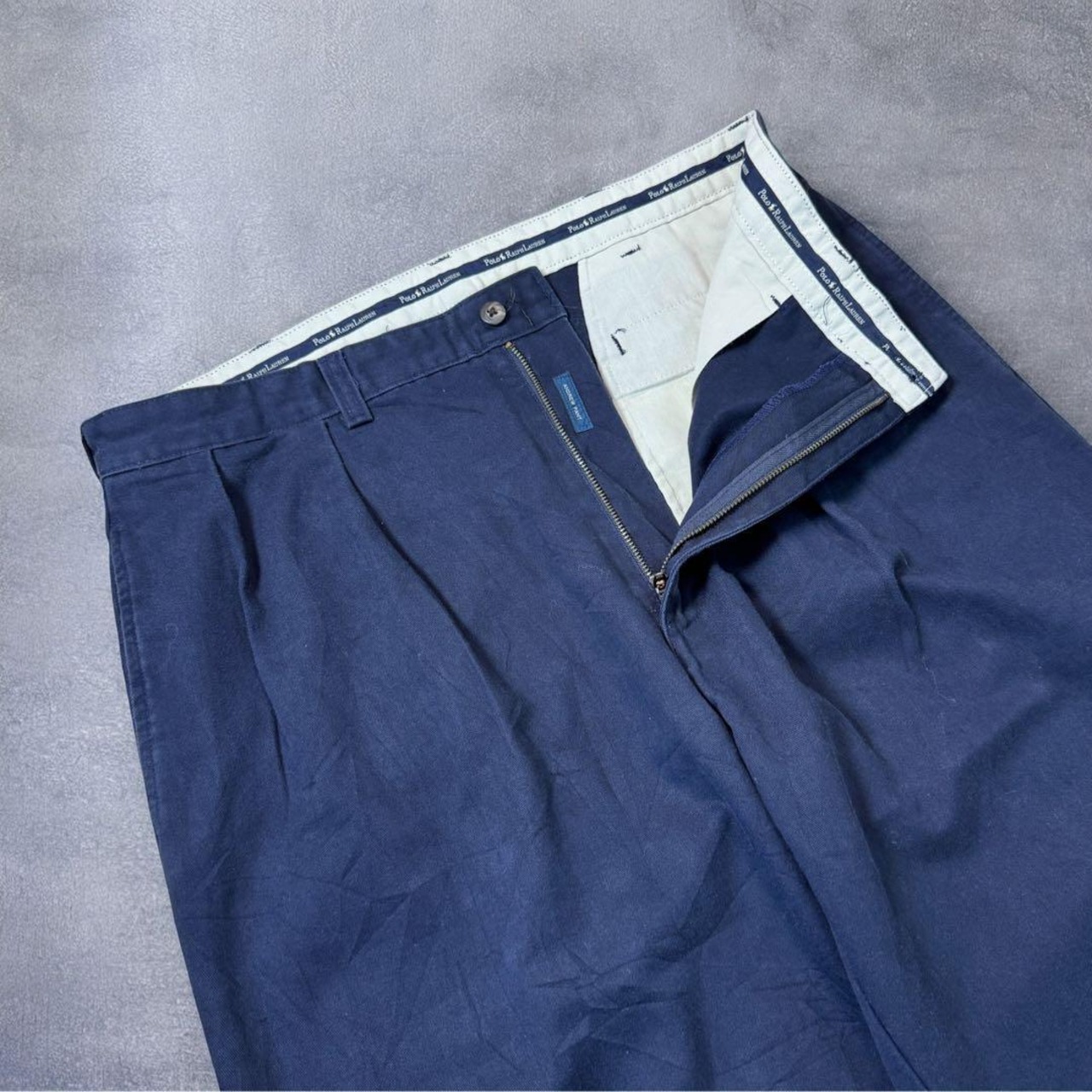 Polo by Ralph Lauren 90s ANDREW POLO CHINO ツータック ポロチノ W36L32 古着 - 6