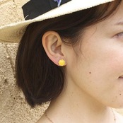 向日葵　イロとカタチの選べるピアス・イヤリング