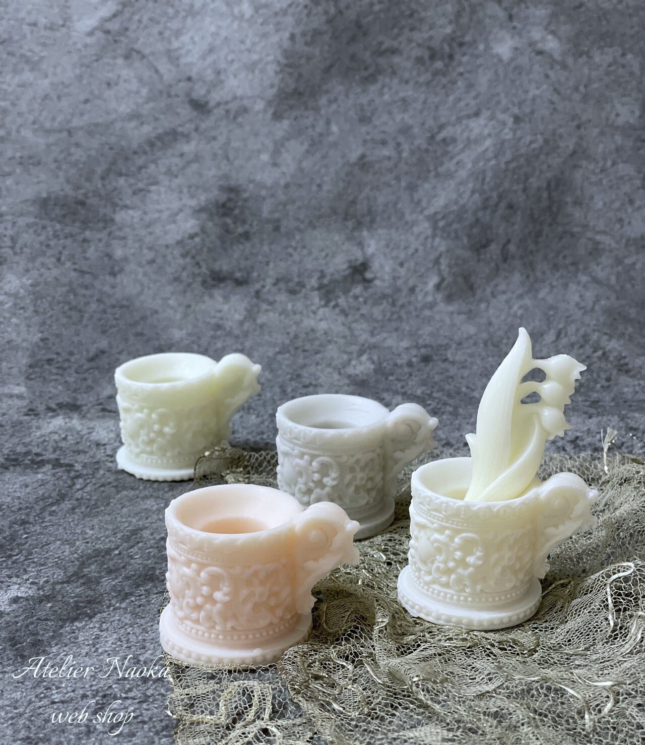 デザイン キャンドルホルダーb シリコンモールド | シリコンモールド