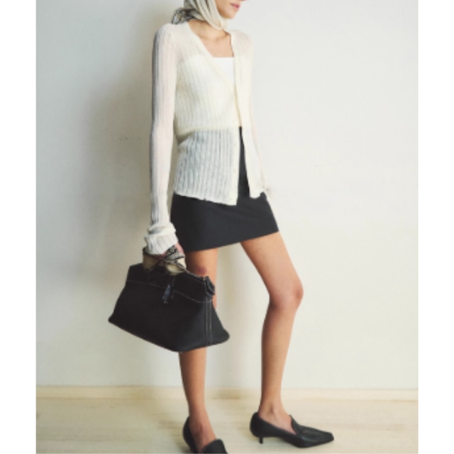 sheer v-neck cardigan 10959