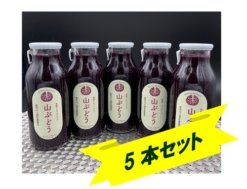 ♣山ぶどうと完熟りんごをブレンド♣　宮守川上流生産組合さんの「山ぶどうジュース」５本セット