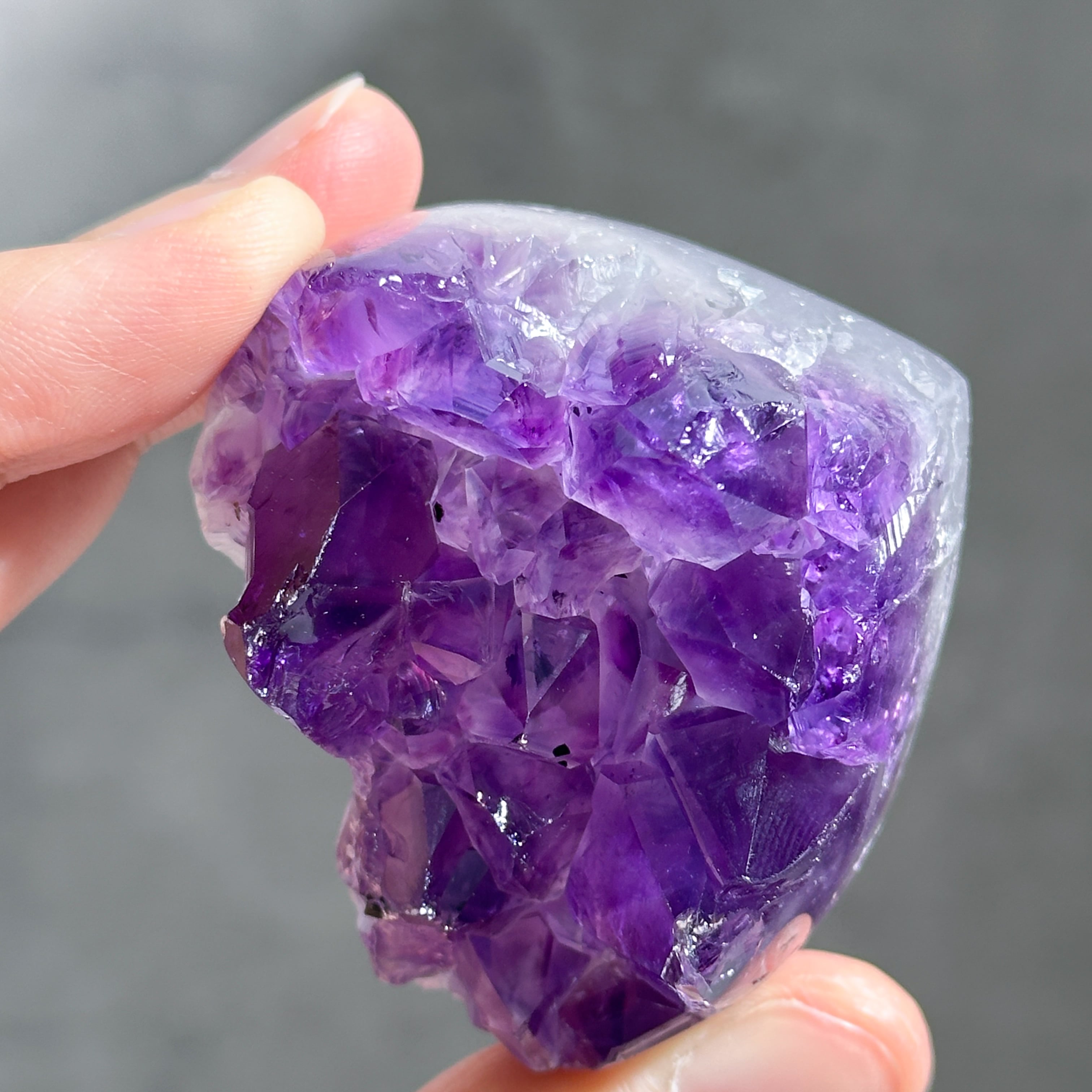ウルグアイ産アメジスト ハート11◇ Amethyst ◇天然石・鉱石