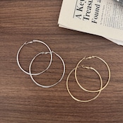 big hoop pierce/silver