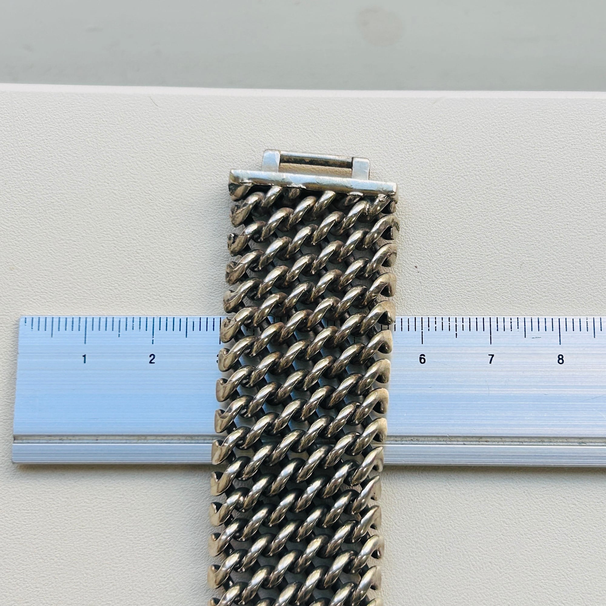 100g シルバー925 WIDEチェーンベルトブレスレット | Milo Antiques